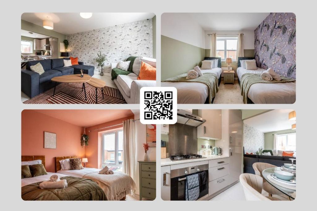 Modern House 2 Bedroom 5 Beds * Mánchester